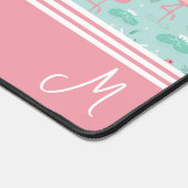 Gepersonaliseerde Flamingo Gift Monogram Bureaumat (Hoek)