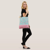 Gepersonaliseerde Flamingo Gift Monogram Tote Bag (Op model)
