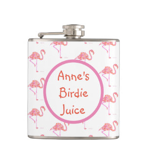 Gepersonaliseerde Flamingo Golf Flask Heupfles
