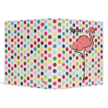 Gepersonaliseerde Flamingo Modern Colorful Spots
