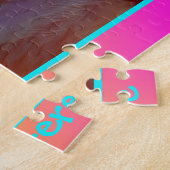 Gepersonaliseerde Flamingo Puzzle Legpuzzel (Zijkant)