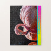 Gepersonaliseerde Flamingo Puzzle Legpuzzel (Verticaal)