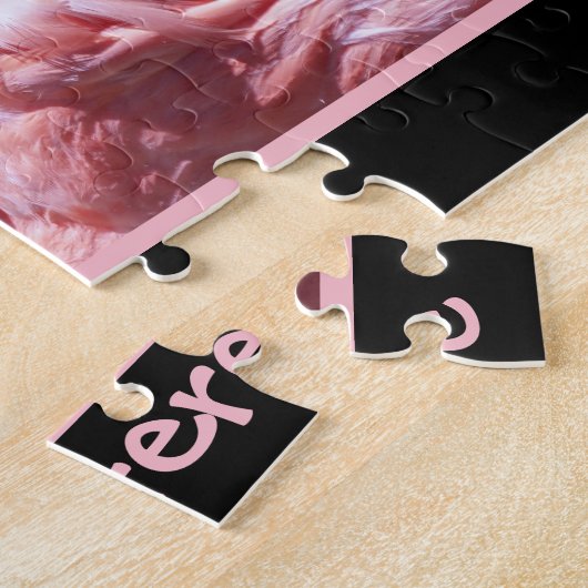 Gepersonaliseerde Flamingos Puzzle Legpuzzel (Zijkant)