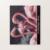 Gepersonaliseerde Flamingos Puzzle Legpuzzel (Verticaal)