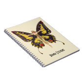  gepersonaliseerde Flapper Butterfly Notitieboek (Rechterzijde)