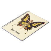  gepersonaliseerde Flapper Butterfly Notitieboek (Linkerzijde)