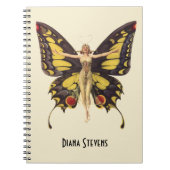  gepersonaliseerde Flapper Butterfly Notitieboek (Voorkant)