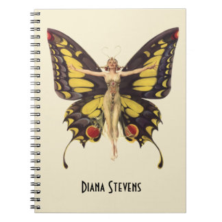 gepersonaliseerde Flapper Butterfly Notitieboek