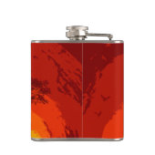 Gepersonaliseerde Flask African Safari Giraffe Sun Heupfles (Achterkant)