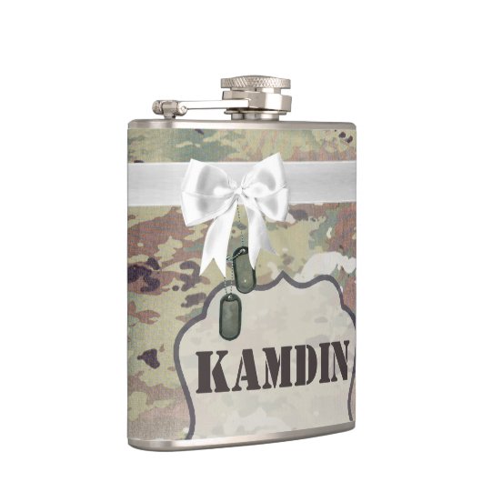 Gepersonaliseerde Flask Army OCP Camo Uniform Camo Heupfles (Rechts)