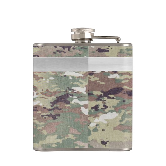 Gepersonaliseerde Flask Army OCP Camo Uniform Camo Heupfles (Achterkant)