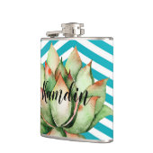 Gepersonaliseerde Flask Boho Cacti Cactus Succulen Heupfles (Links)