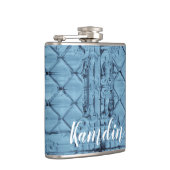 Gepersonaliseerde Flask Rustieke Tin Panel Plafond Heupfles (Rechts)