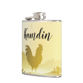 Gepersonaliseerde Flask Sunny Morning Boerderij Co Heupfles (Links)