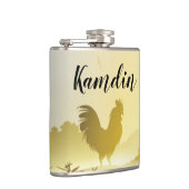 Gepersonaliseerde Flask Sunny Morning Boerderij Co Heupfles (Rechts)