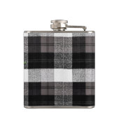 Gepersonaliseerde Flask XMAS Truck Baffalo Plaid Z Heupfles (Achterkant)