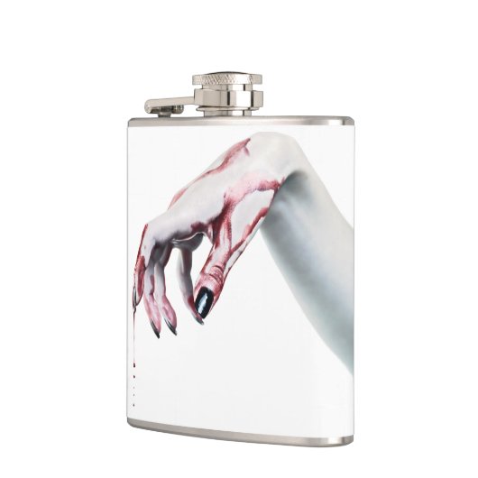Gepersonaliseerde Flask zombie bloed druppel vampi Heupfles (Links)