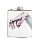 Gepersonaliseerde Flask zombie bloed druppel vampi Heupfles (Voorkant)