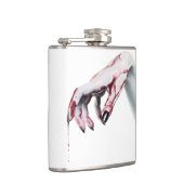 Gepersonaliseerde Flask zombie bloed druppel vampi Heupfles (Rechts)