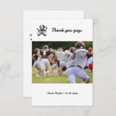 Gepersonaliseerde flat dank u kaart met Ninja afbe (Voorkant / Achterkant)