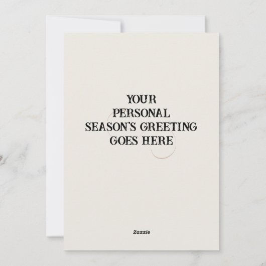 Gepersonaliseerde Flat Eagle Holiday Kaart (Achterkant)