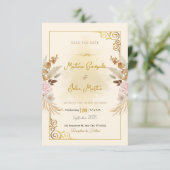 Gepersonaliseerde flat Save the Date Kaart (Staand voorkant)