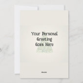 Gepersonaliseerde Flat Snowmen Holiday Kaart (Achterkant)