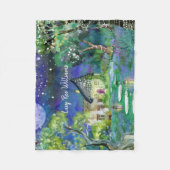 Gepersonaliseerde Fleece Baby Deken - Fairy Garden (Voorkant)