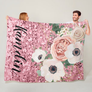 Gepersonaliseerde Fleece Gooi Geometric Garden Roo Deken