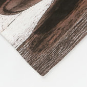 Gepersonaliseerde Fleece Gooi laarzen land rustiek (Hoek)