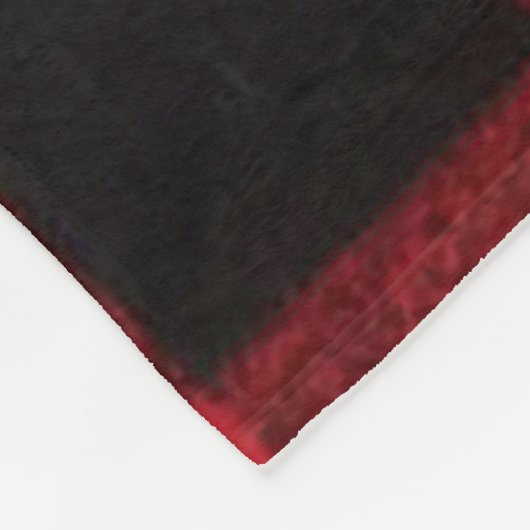 Gepersonaliseerde Fleece Gooi Rode Buffel Plaid Be (Hoek)