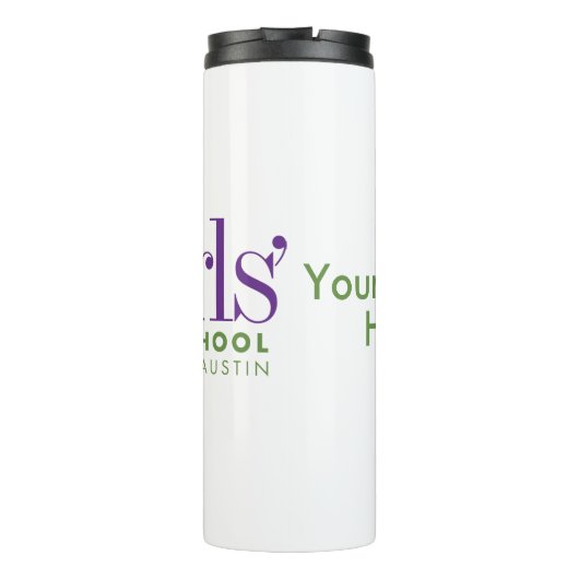 Gepersonaliseerde fles voor meisjes in Austin (Achterkant)