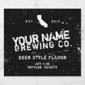 Gepersonaliseerde flesetiket Stickers (Enkel label)