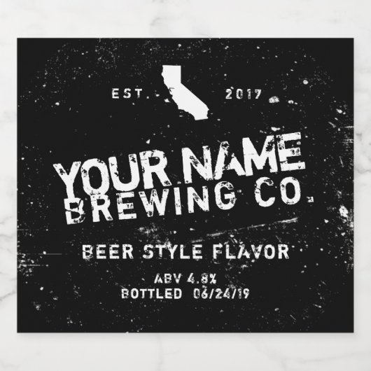 Gepersonaliseerde flesetiket Stickers (Enkel label)