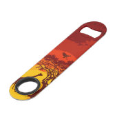 Gepersonaliseerde flesopener African Safari Giraff Speed Flessenopener (Voorkant Gekanteld)