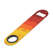 Gepersonaliseerde flesopener African Safari Giraff Speed Flessenopener (Achterkant Gekanteld)