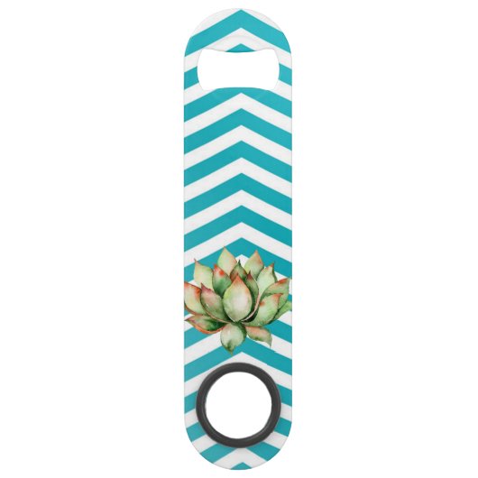 Gepersonaliseerde flesopener Boho Cacti Cactus Suc Speed Flessenopener (Voorkant)