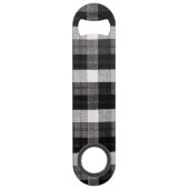 Gepersonaliseerde flesopener Red Buffalo Plaid Bee Speed Flessenopener (Achterkant)