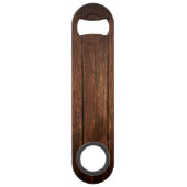 Gepersonaliseerde flesopener Schuur Hout Country R Speed Flessenopener (Achterkant)
