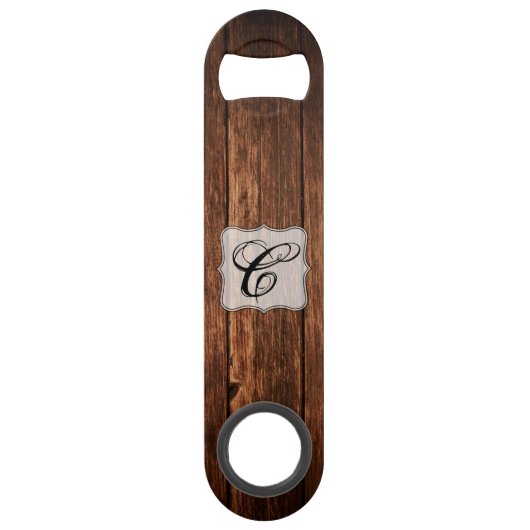 Gepersonaliseerde flesopener Schuur Hout Country R Speed Flessenopener (Voorkant)