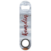 Gepersonaliseerde flesopener Witte Wash Wood Barn  Speed Flessenopener (Voorkant)