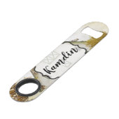 Gepersonaliseerde flesopener Zonsschuur Land Rus Speed Flessenopener (Voorkant Gekanteld)