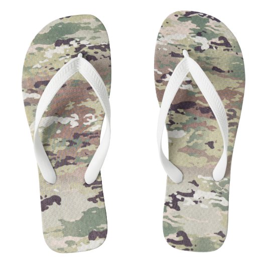 Gepersonaliseerde Flipflop Sandalen Army OCP Camo  Teenslippers (Voetbed)