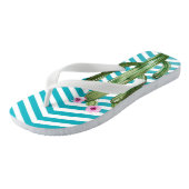 Gepersonaliseerde Flipflop Sandalen Boho Cacti Cac Teenslippers (Schuin)