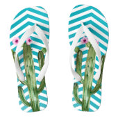 Gepersonaliseerde Flipflop Sandalen Boho Cacti Cac Teenslippers (Voetbed)