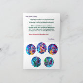 Gepersonaliseerde Flora Kerstboom Schattige Meisje Bedankkaart (Binnen)