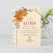 Gepersonaliseerde Floral Botanische Natuur Thanksg Kaart (Staand voorkant)