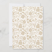 Gepersonaliseerde Floral Botanische Natuur Thanksg Kaart (Achterkant)