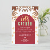 Gepersonaliseerde Floral Botanische Natuur Thanksg Kaart (Staand voorkant)