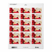 Gepersonaliseerde Floral Bridal dank u label (Full Sheet)